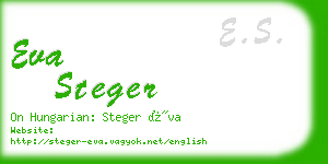 eva steger business card